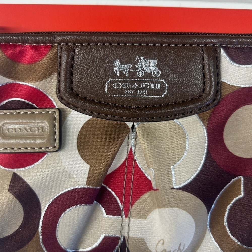 Coach Signature Multicolor Wristlet - Picture 4 of 5